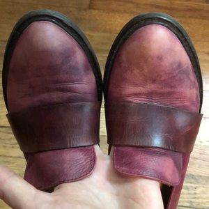 Pink leather Loafer Size 9